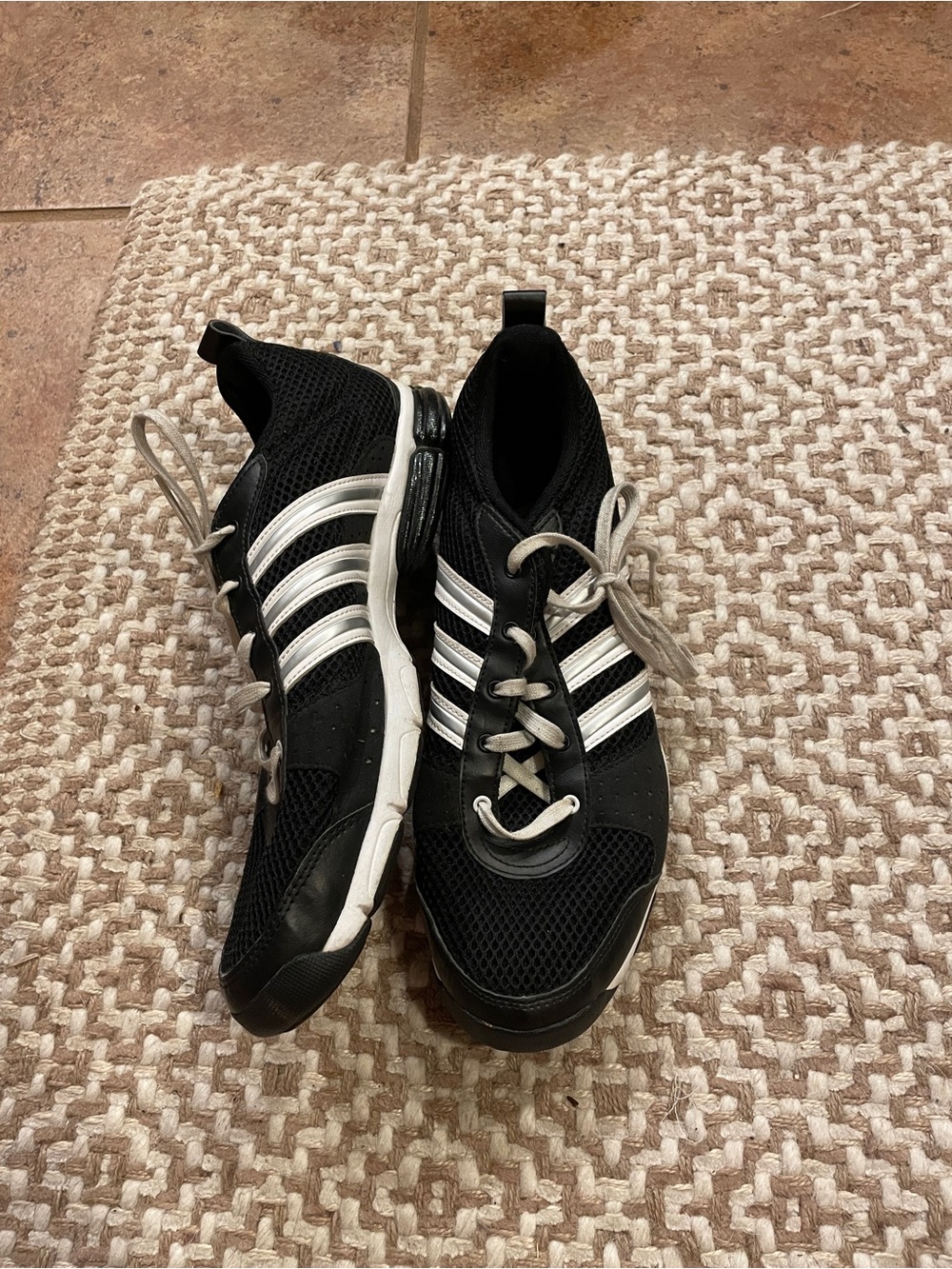 Black and White Women's Adidas Sneakers